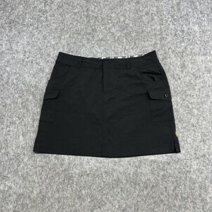 Lucy Skirt Womens Large Black Cargo Utility Pockets Stretch Hiking Outdoor